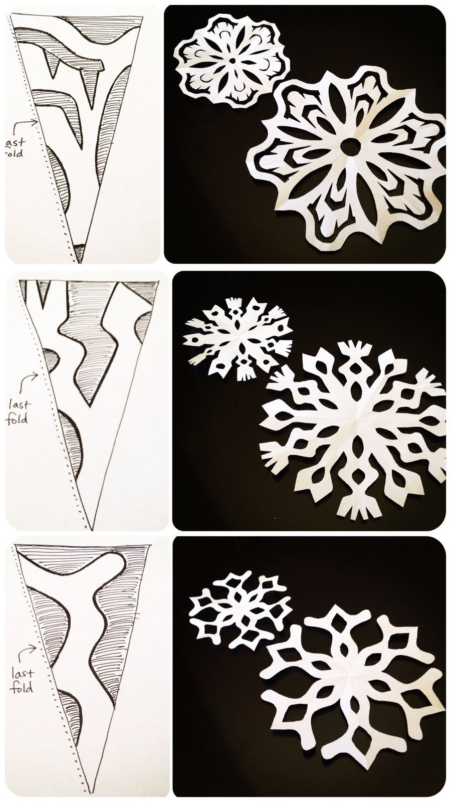 Paper Cut Outs Templates Life is Sweet Paper Snowflakes 101
