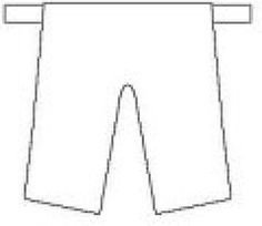 Paper Doll Clothes Template Pants Pattern Use the Printable Outline for Crafts