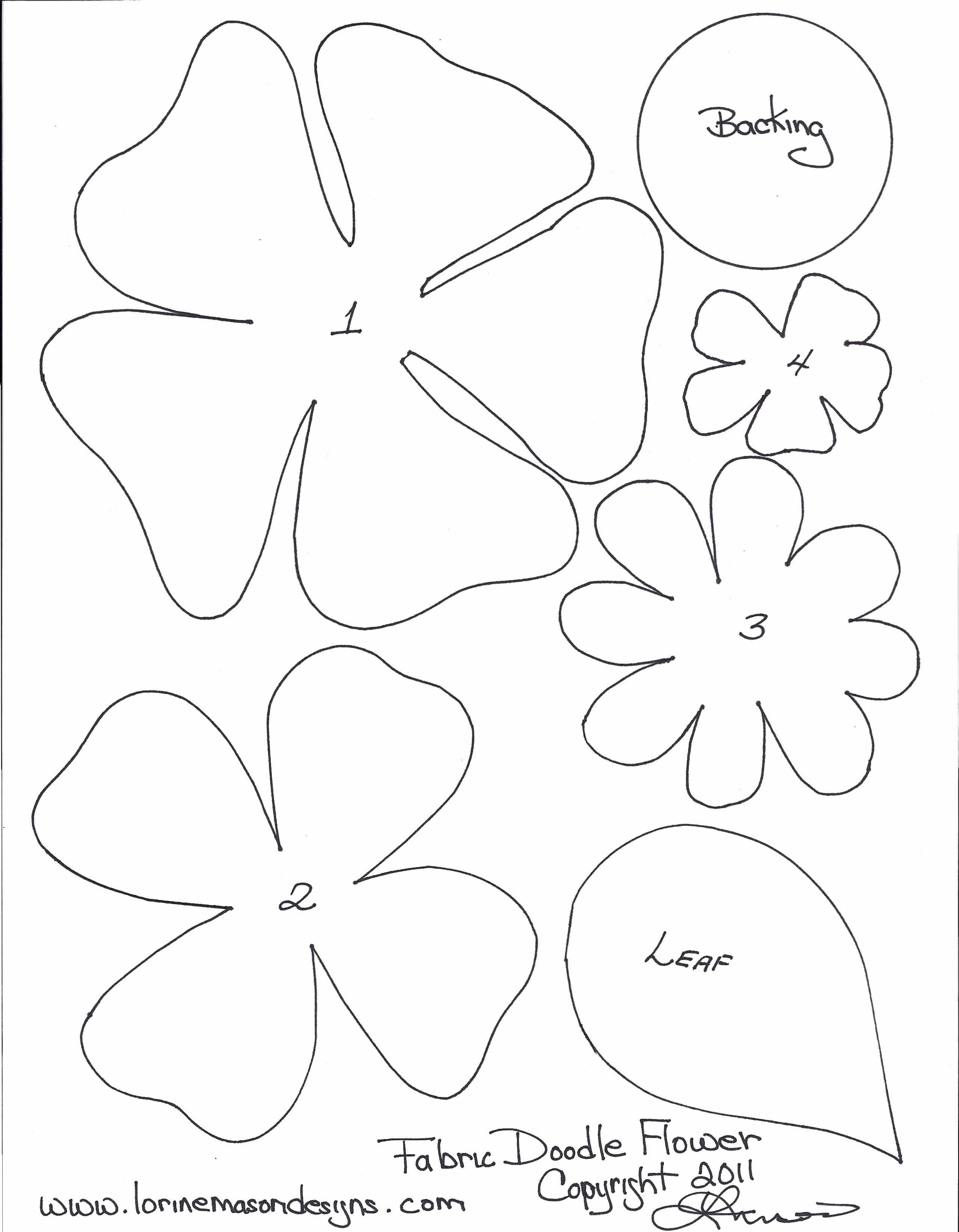 Paper Flower Template Free Free Printable Paper Flower Templates