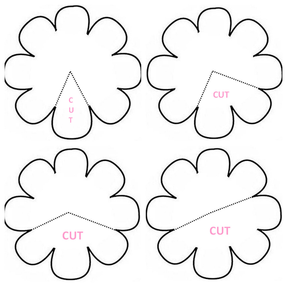 Paper Flower Template Printable Made In Craftadise