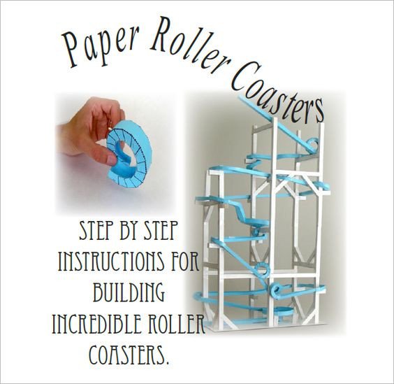Paper Roller Coaster Printout 7 Paper Roller Coaster Templates Free Word Pdf