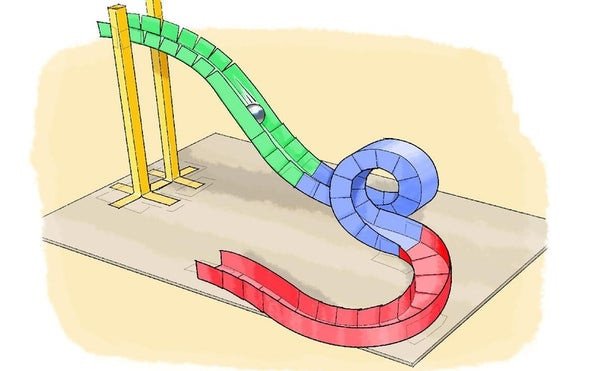 Paper Roller Coaster Printout Paper Roller Coasters Scientific American