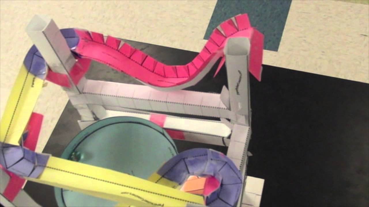 Paper Roller Coaster Template Paper Coaster Example