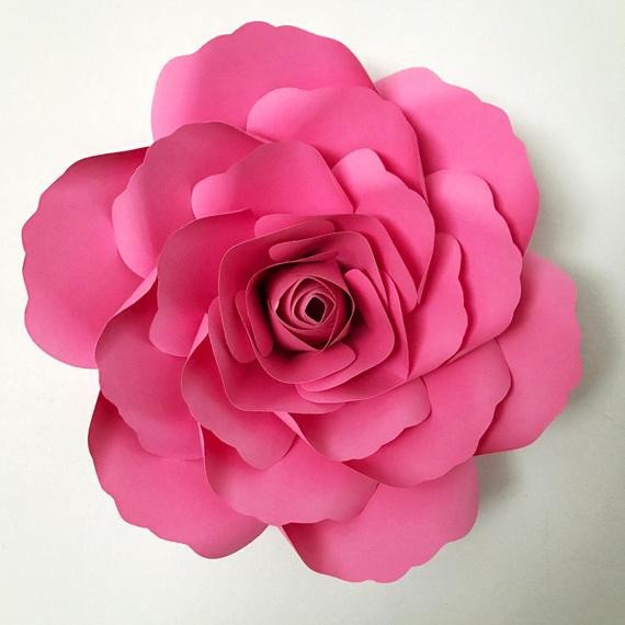 Paper Rose Template Pdf Pdf Petal 14 Paper Flower Template with Base Digital