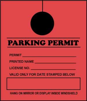 Parking Permit Template Word Multi Use Parking Permits Tags &amp; Passes