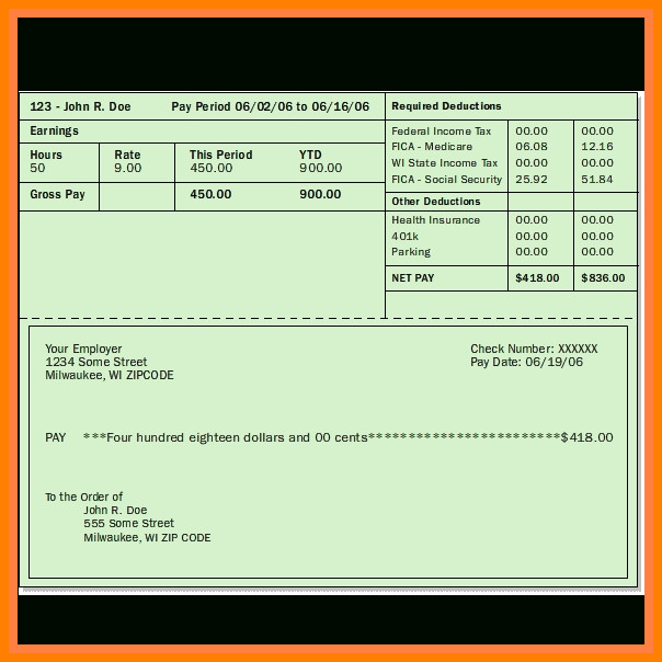 Pay Stub Template Google Docs 5 Pay Stub Template Google Docs