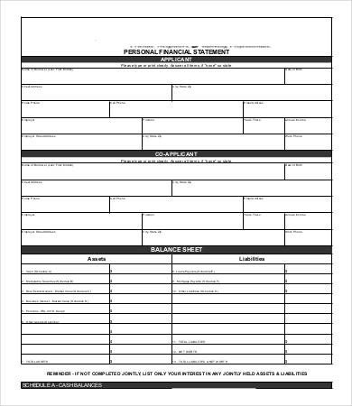 Personal Financial Statement Worksheet Personal Balance Sheet Template 16 Free Word Excel