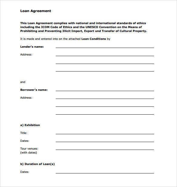 Personal Loan Documents Template Sample Personal Loan Agreement 6 Free Download Free