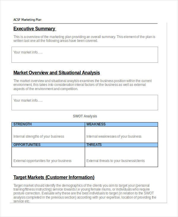 Personal Marketing Plan Example 42 Marketing Plan Examples &amp; Samples Pdf Word Pages