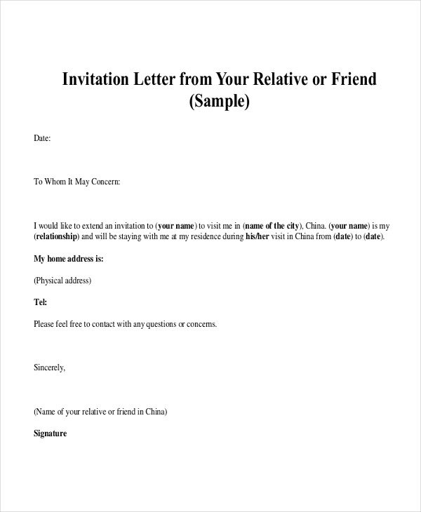Personal Recommendation Letter Template Personal Reference Letter 7 Free Word Excel Pdf