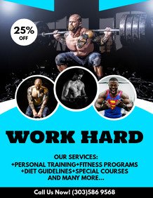 Personal Trainer Flyer Template Customize 1 980 Fitness Poster Templates
