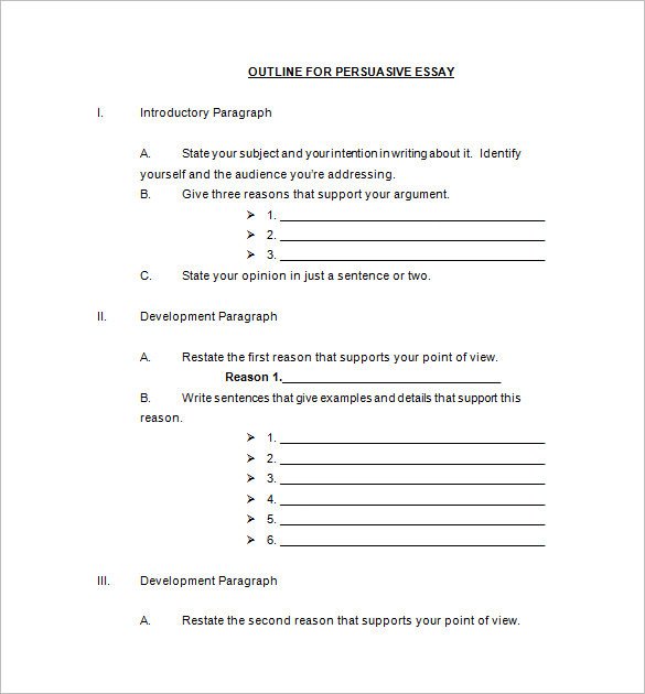 Persuasive Speech Outline Templates 29 Speech Outline Templates Pdf Doc