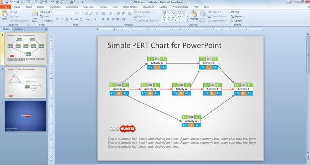 Pert Chart Template Excel Download Free Ppt Templates and Backgrounds – Slidehunter