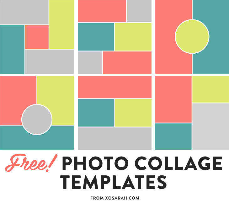 Photo Collage Template Download Free Collage Templates • Xo Sarah