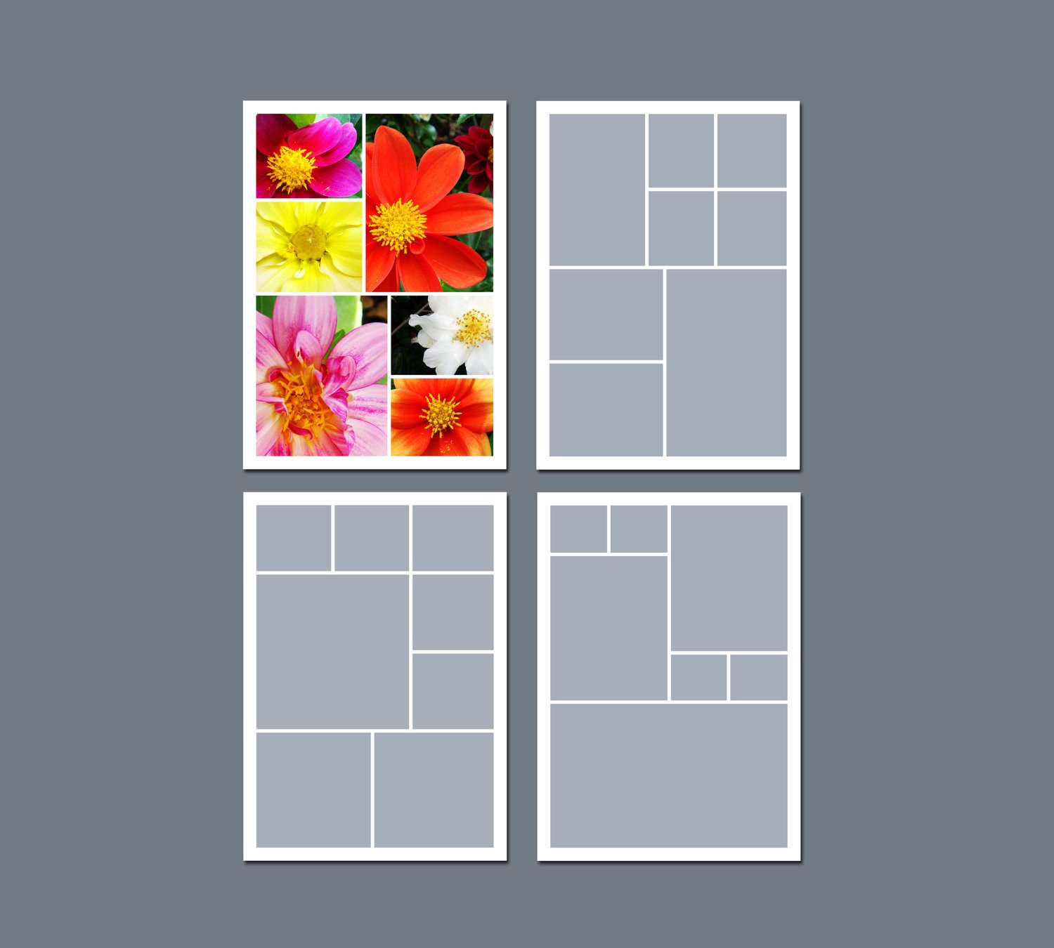 Photo Collage Template Download Instant Download Collage Template Digital Template