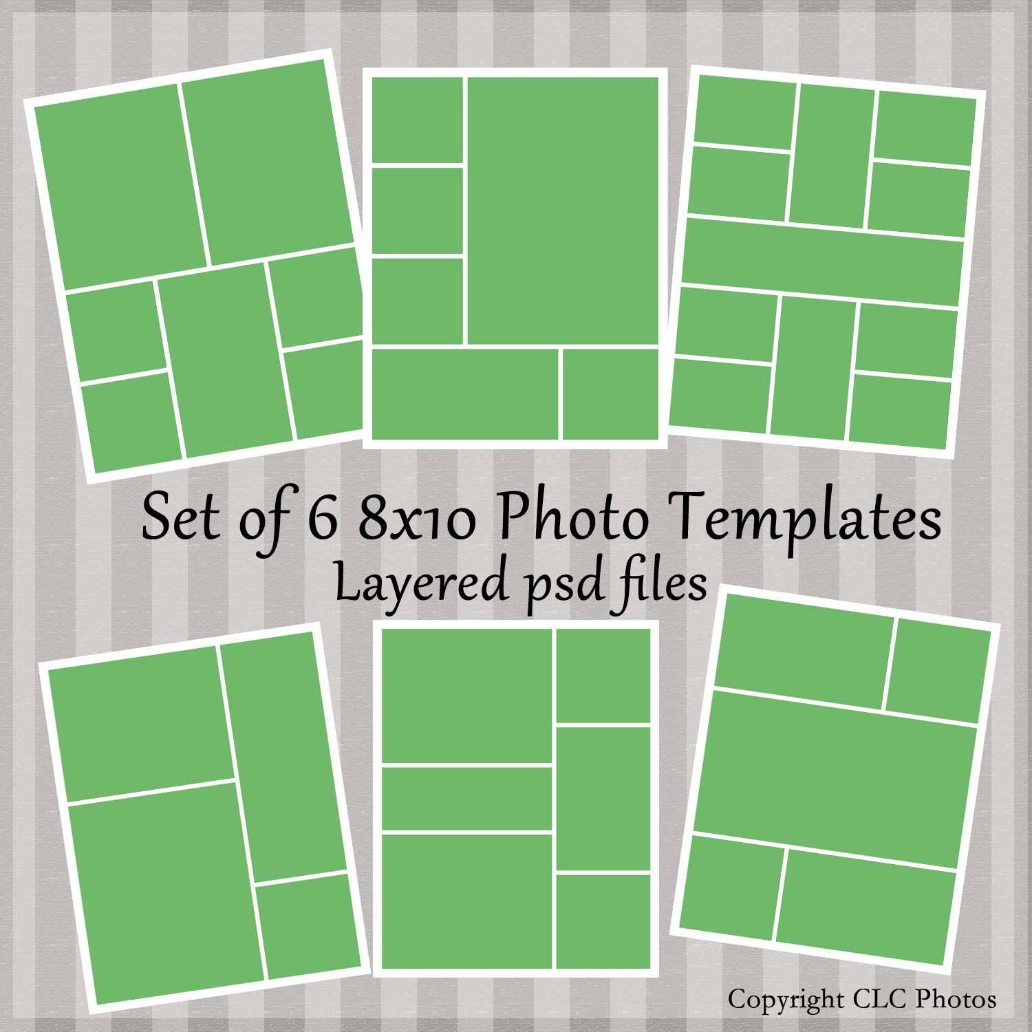 Photo Collage Templates Free Download 8x10 Template Collage Story Board Layered Psd Files Set