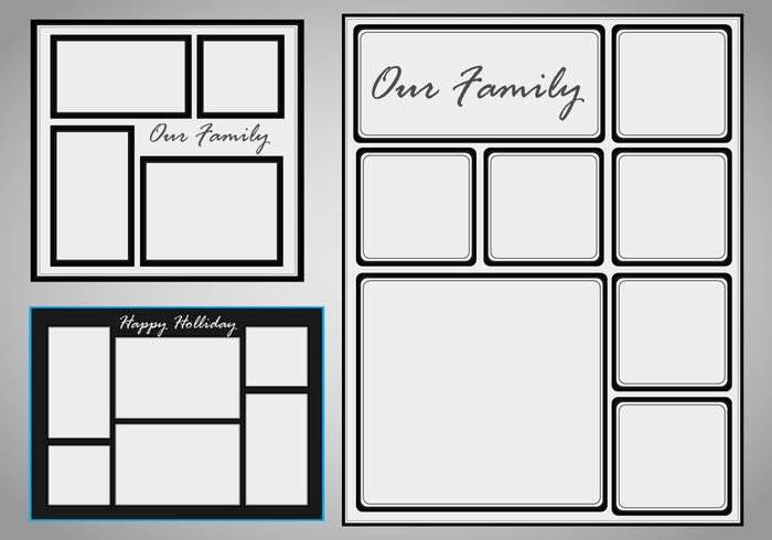 Photo Collage Templates Free Download Collage Template Vector Set Download Free Vector