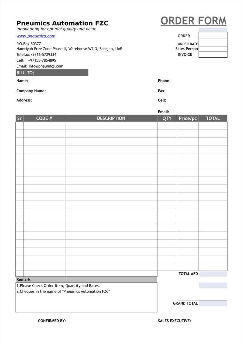 Photo order form Template Image Result for order Book format H In 2019