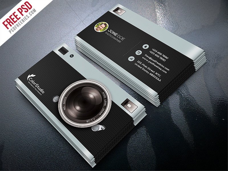 Photography Business Card Templates Psdfreebies Download Free and Premium Shop