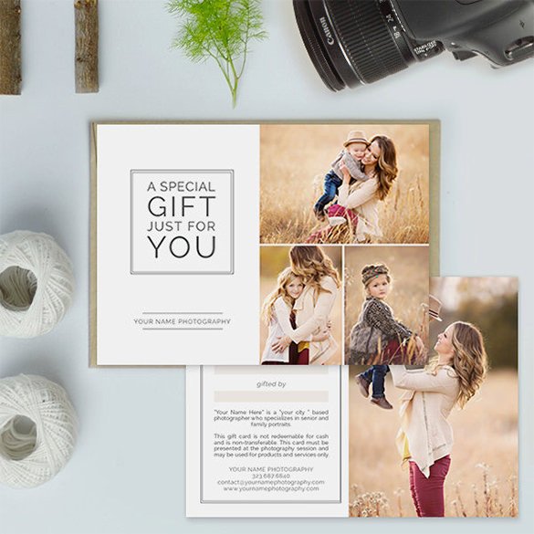 Photography Gift Certificate Template Gift Card Template 14 Free Sample Example format