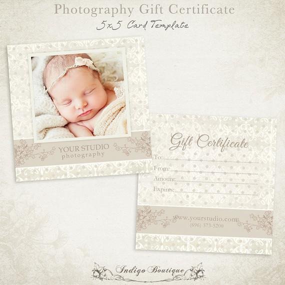 Photography Gift Certificate Template Graphy Gift Certificate Photoshop Template 007 Id0105