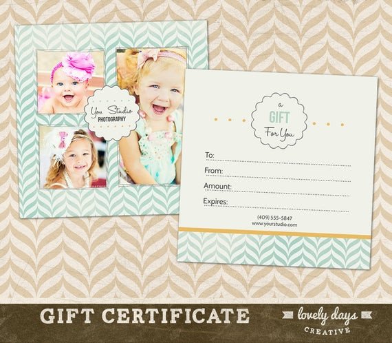 Photography Gift Certificate Template Graphy Gift Certificate Template for Professional