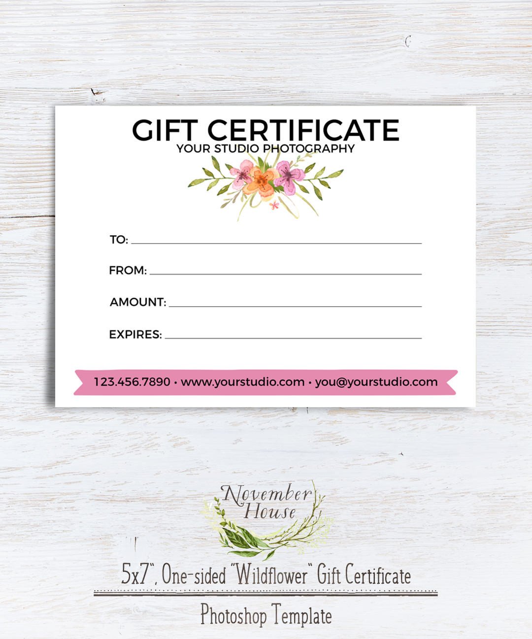 Photography Gift Certificate Template Graphy Gift Certificate Template Shop Template