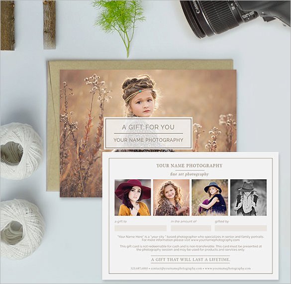 Photography Gift Certificate Template Graphy Gift Certificate Templates – 17 Free Word