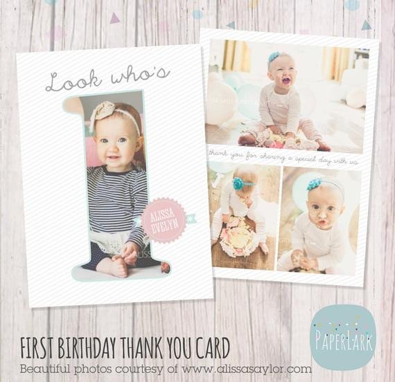 Photoshop Birthday Card Template First Birthday Card Shop Template Af001 Instant