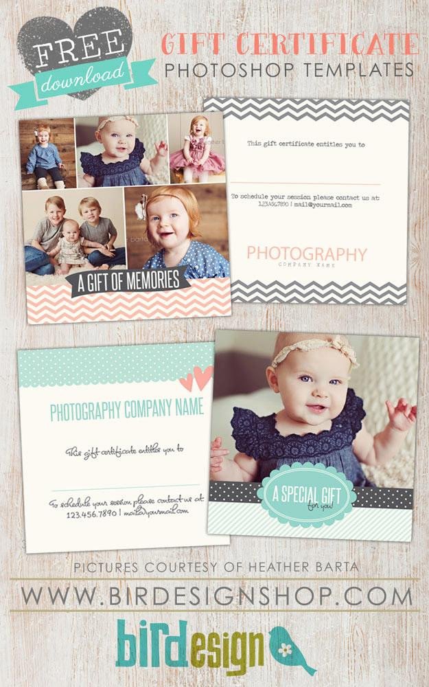 Photoshop Gift Certificate Template Free Gift Certificate Template Shop – Birdesign