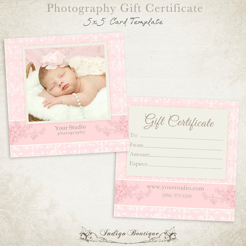 Photoshop Gift Certificate Template Graphy Gift Certificate Photoshop Template 011 Id0132