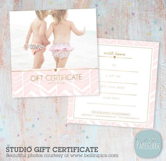 Photoshop Gift Certificate Template Graphy Gift Certificate Shop Template Vg010