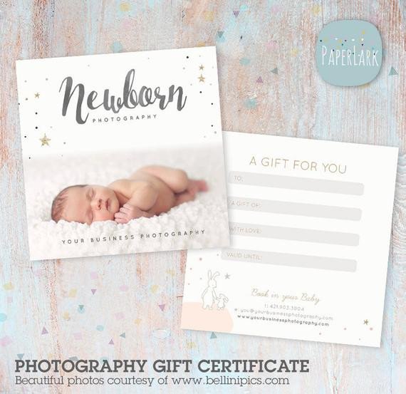 Photoshop Gift Certificate Template Graphy Gift Certificate Shop Template Vg014