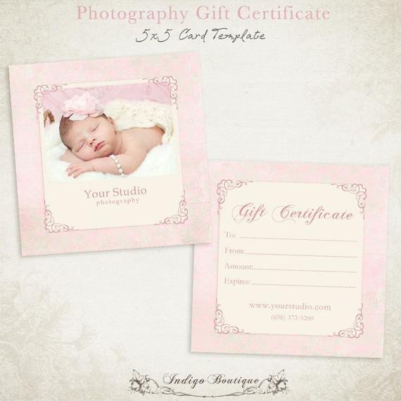 Photoshop Gift Certificate Template Items Similar to Graphy Gift Certificate Photoshop