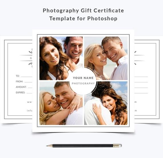 Photoshop Gift Certificate Template Items Similar to Graphy Gift Certificate Template 001