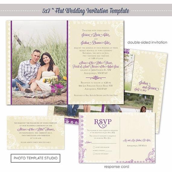 Photoshop Wedding Invitation Templates Shop Template Classic Vintage Wedding Invitation
