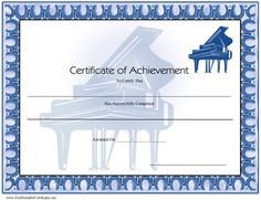 Piano Recital Certificate Template 1000 Images About Piano On Pinterest