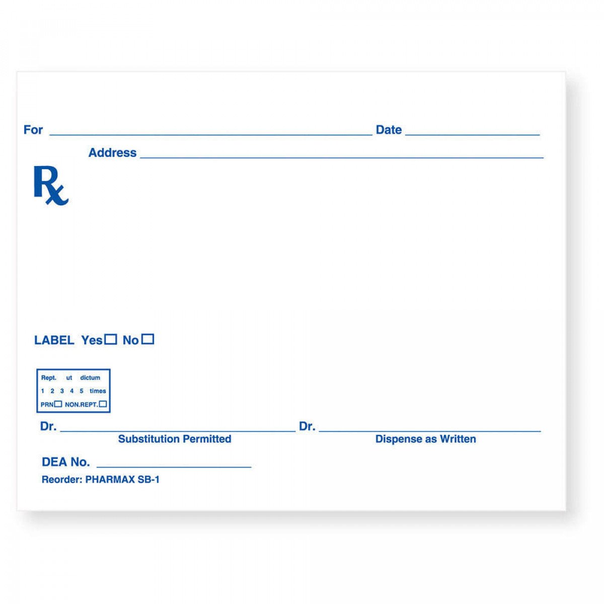 Picture Of Prescription Pad Prescription Pad Paper 5&quot; X 4&quot; White 1000 Per Package
