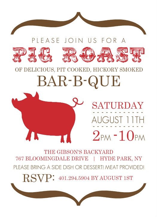 Pig Roast Invitation Template Free 32 Best Images About Pig Roast Invitations On Pinterest