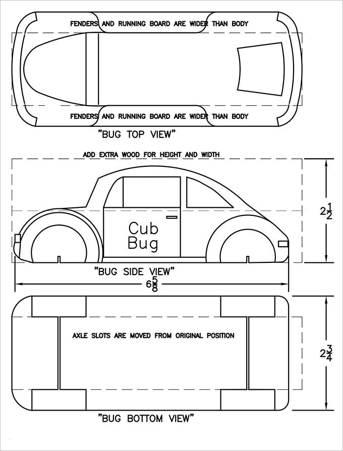 Pinewood Derby Car Templates 27 Awesome Pinewood Derby Templates – Free Sample