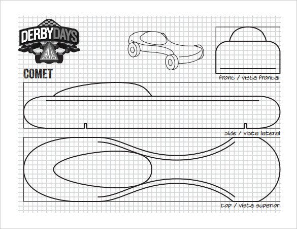 Pinewood Derby Car Templates 27 Awesome Pinewood Derby Templates – Free Sample