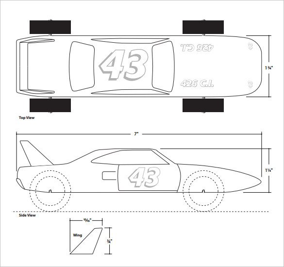 Pinewood Derby Truck Templates 27 Awesome Pinewood Derby Templates – Free Sample