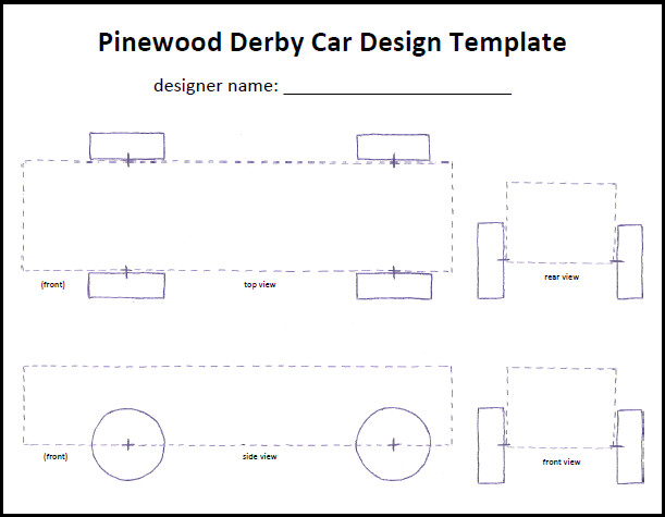 Pinewood Derby Truck Templates Cub Scout Pinewood Derby Car Tempate