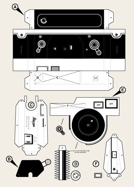 Pinhole Camera Template Leica M3 Pinhole Camera Papercraft Pinterest