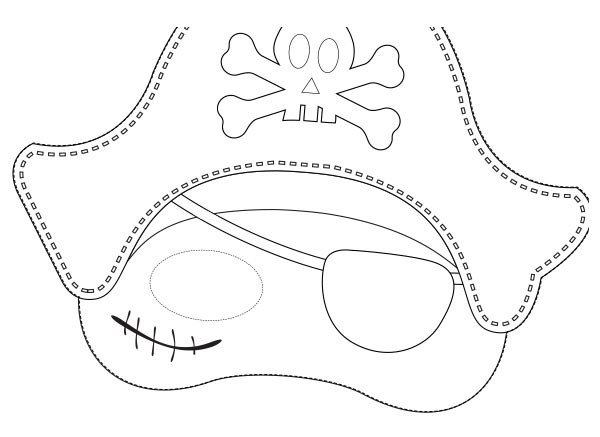 Pirate Mask Template Ahoy Color Yer Own Pirate Mask Learning Resources Blog