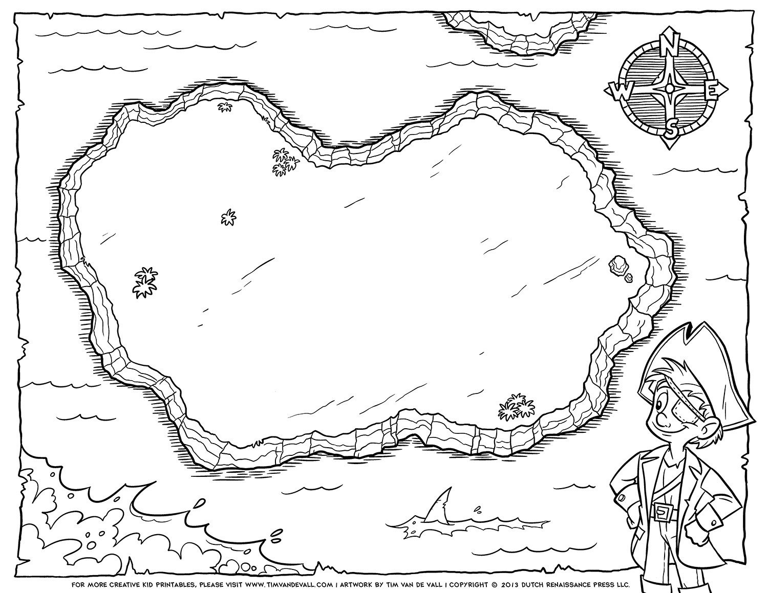 Pirate Treasure Map Template Blank Pirate Treasure Map Tim S Printables