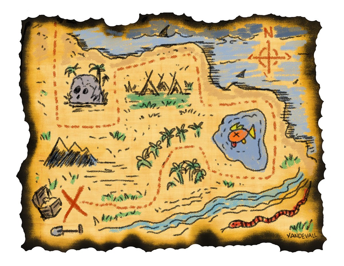 Pirate Treasure Map Template Our Blog