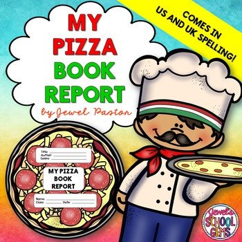 Pizza Book Report Template Creative Book Report Pizza Template with Rubric by Jewel