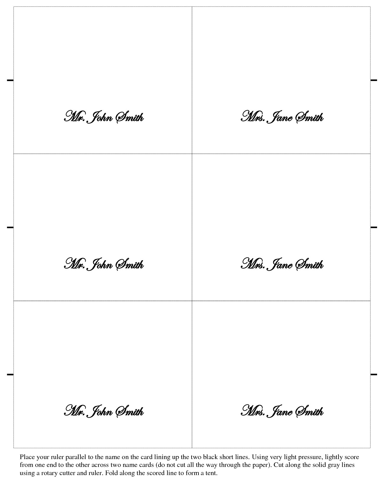Place Card Template Word Card Printable Gallery Category Page 42