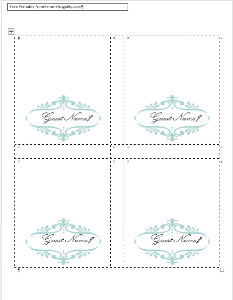 Place Card Template Word How to Make Your Own Place Cards for Free with Word and Place Card Template Word How to Make Your Own Place Cards for Free with Word and